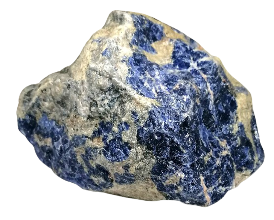 Sodalit z Namibie (1,69 kg, 12 × 11 × 12 cm)