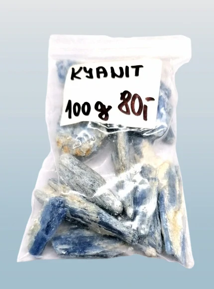 Přírodní kyanit z Brazílie – 100 g, léčivý kámen pro harmonii a esoteriku