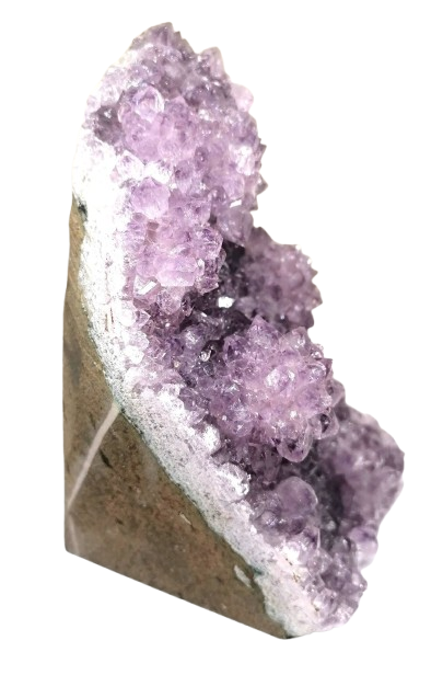 Ametystová geoda z Uruguaye (1,09 kg, 13 cm, velké ametystové růže)