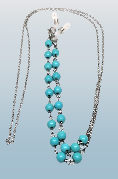 Dárkové balení šnůrka na brýle s tyrkenitem a chir.ocelí