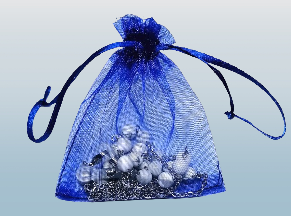 Dárkově balená šnůrka na brýle s magnezitem a chir.ocelí