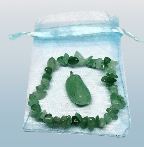 Dárkové balení šperků z avanturínu zeleného