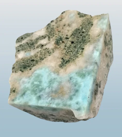 Larimar plátek částečně leštěný 207 g