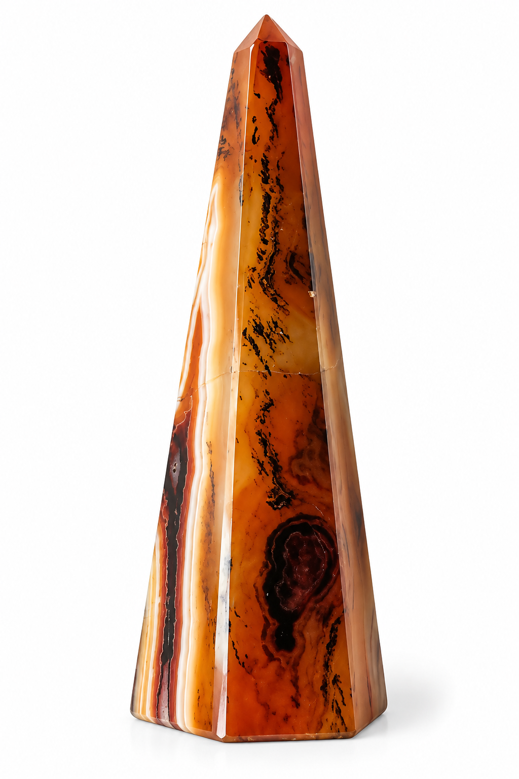 Achátová špice z Madagaskaru 203 g, vys. 14 cm