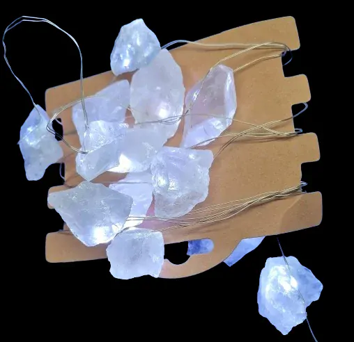 LED světelný řetěz s křišťálem na USB