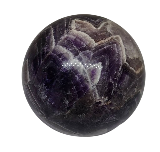 Ametyst chevron koule AA 6,7 cm, 426 g