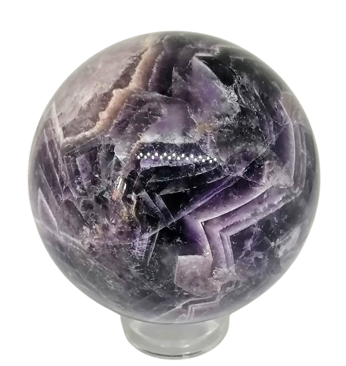 Ametyst chevron koule AA 6,7 cm, 426 g
