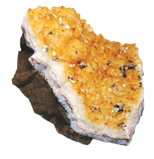 Citrínová drůza 1,48 kg – krystal radosti, hojnosti a vnitřní síly z Brazílie