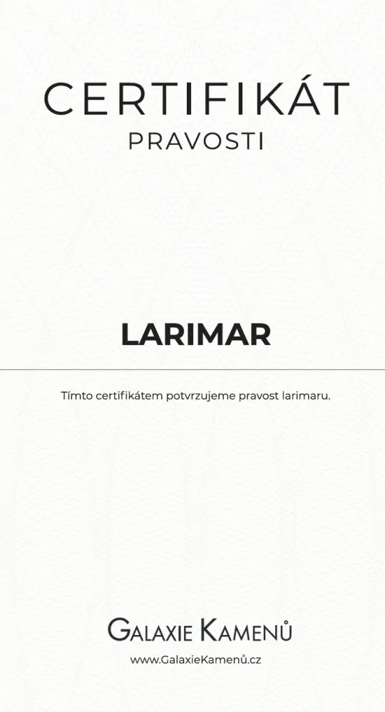 Luxusní náramek z larimaru – kámen delfínů a bohů (korálek 7 mm)