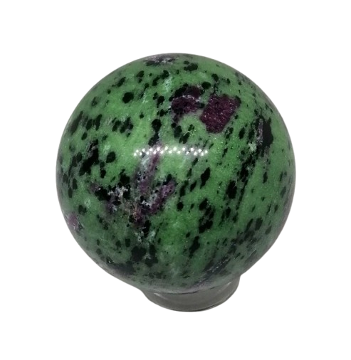 Rubín v zoisitu, exkluzivní koule 339 g,průměr 5,8 cm