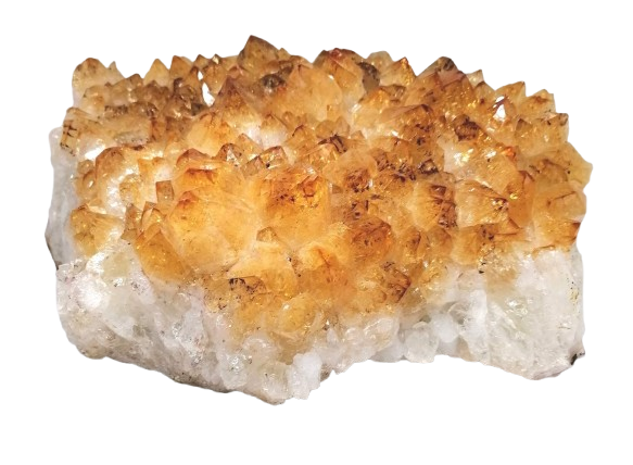 Citrínová drůza 2,2 kg – velké špice | přírodní krystal z Brazílie