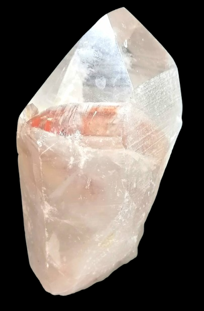 Křišťálový krystal 768 g s lomem a čistou vrchní částí