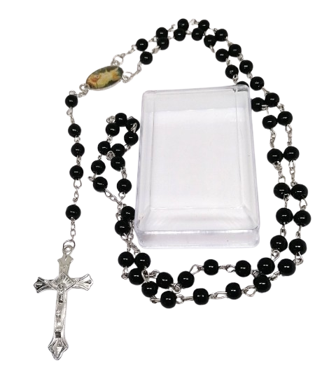 Sada 12 růženců z bižuterie – modlitební pomůcka v krabičce