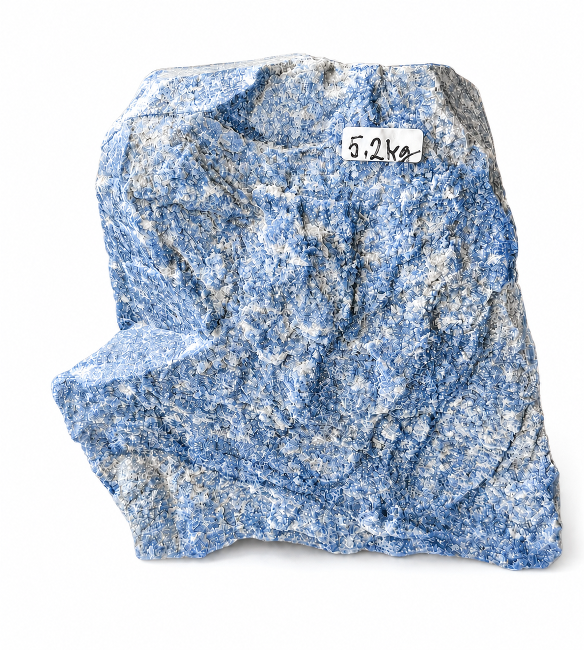 Modrý křemen surový obří blok 5,2 kg (20x20x16 cm) – kámen klidu z Brazílie