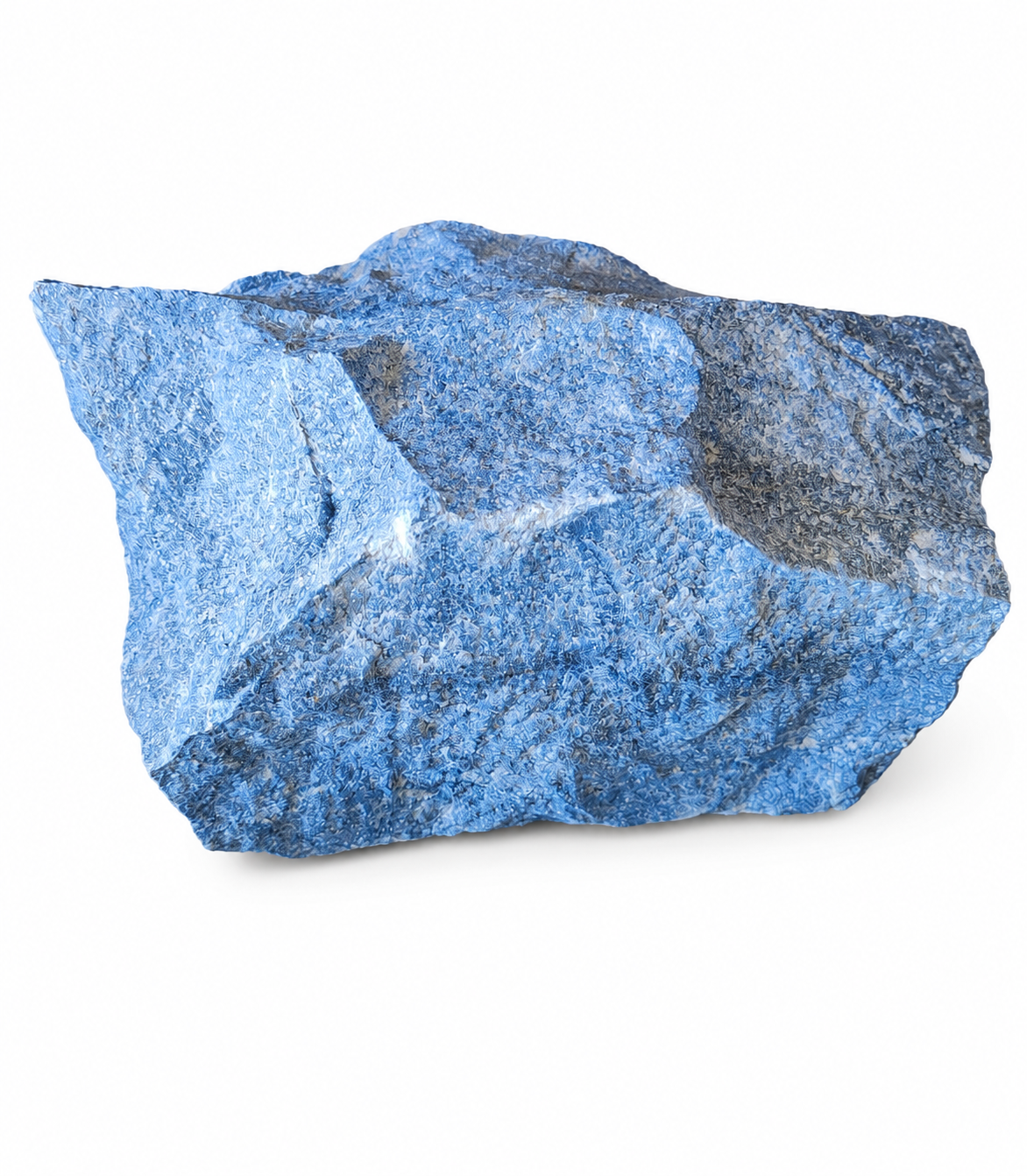 Modrý křemen surový obří blok 5,2 kg (28x15x16 cm) – kámen klidu z Brazílie