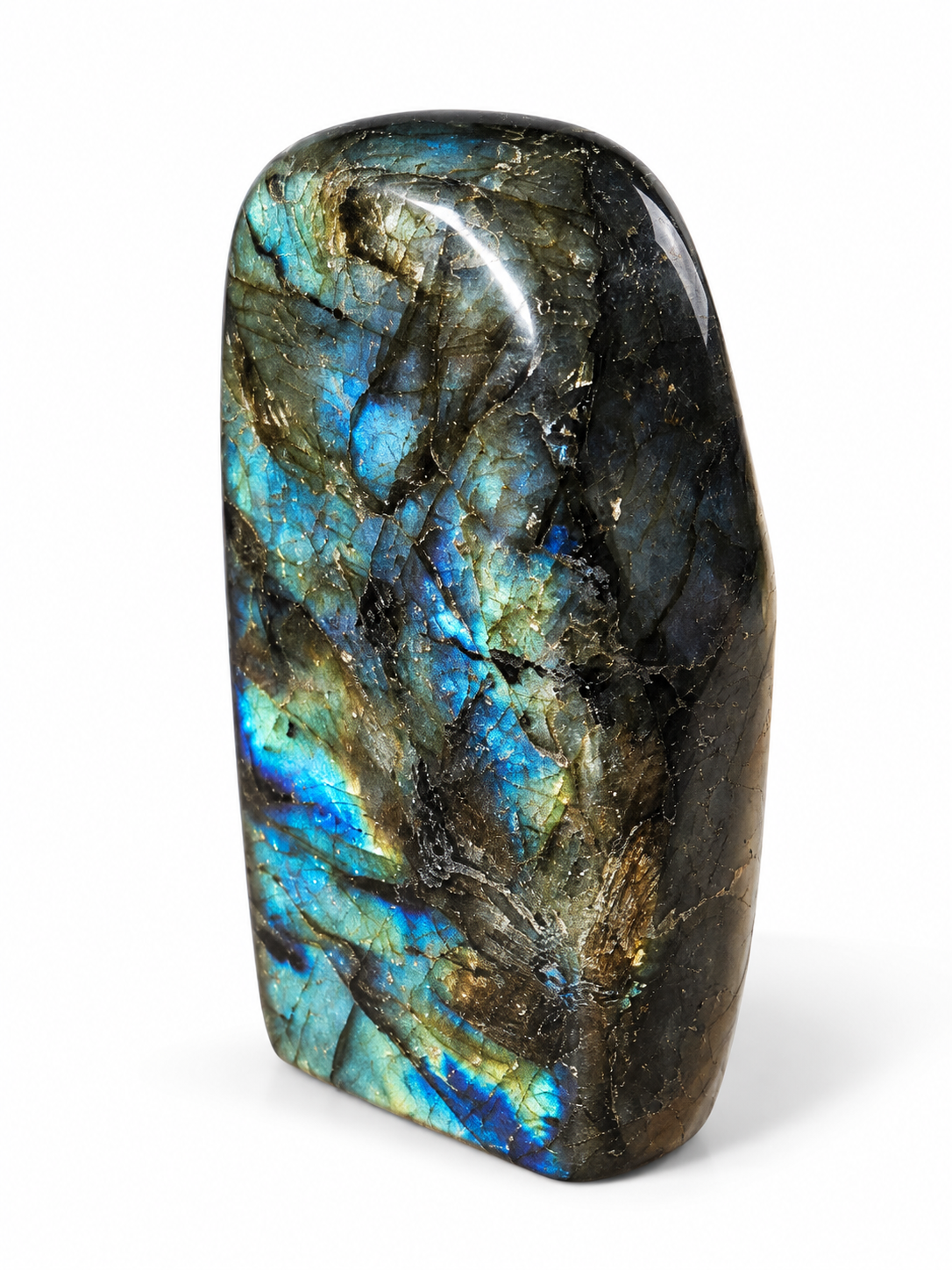 Labradorit obelisk z Madagaskaru 244 g