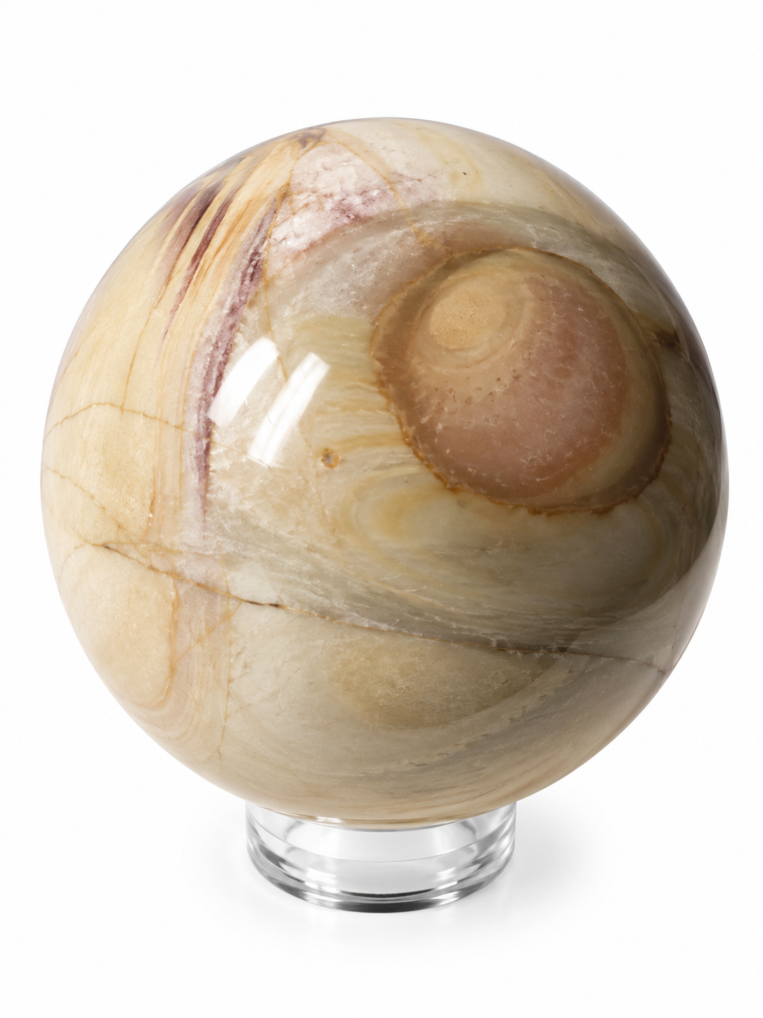 Jaspis polychrom – velká koule 430 g / 6,8 cm | Madagaskar