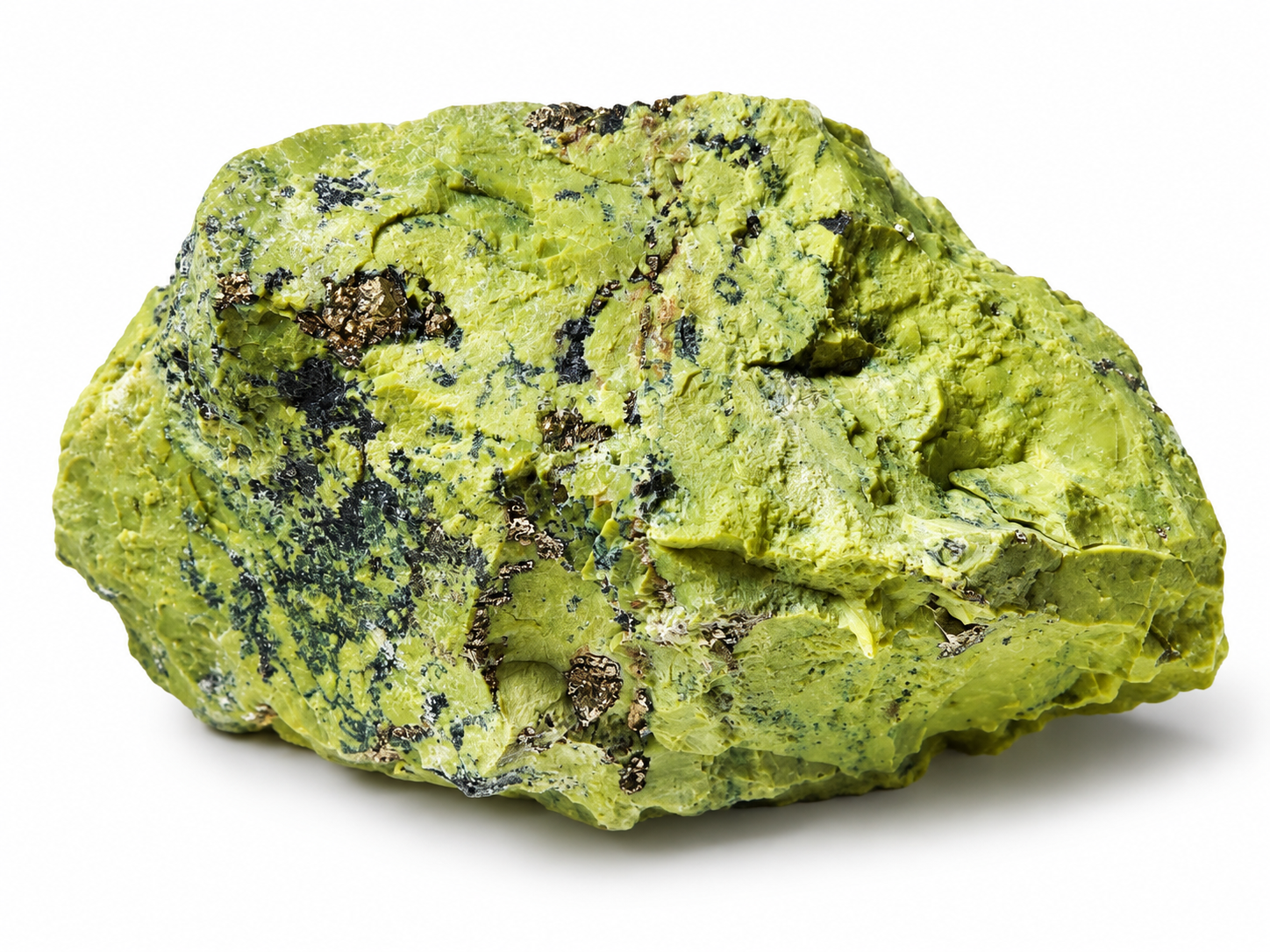 Serpentin s pyritem, exkluzivní kus – Peru | 2,2 kg
