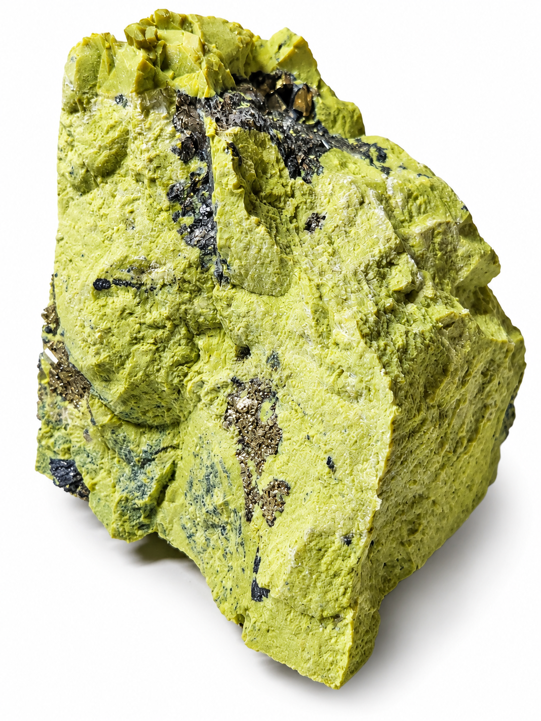 Serpentin s pyritem z Peru, 1,7 kg
