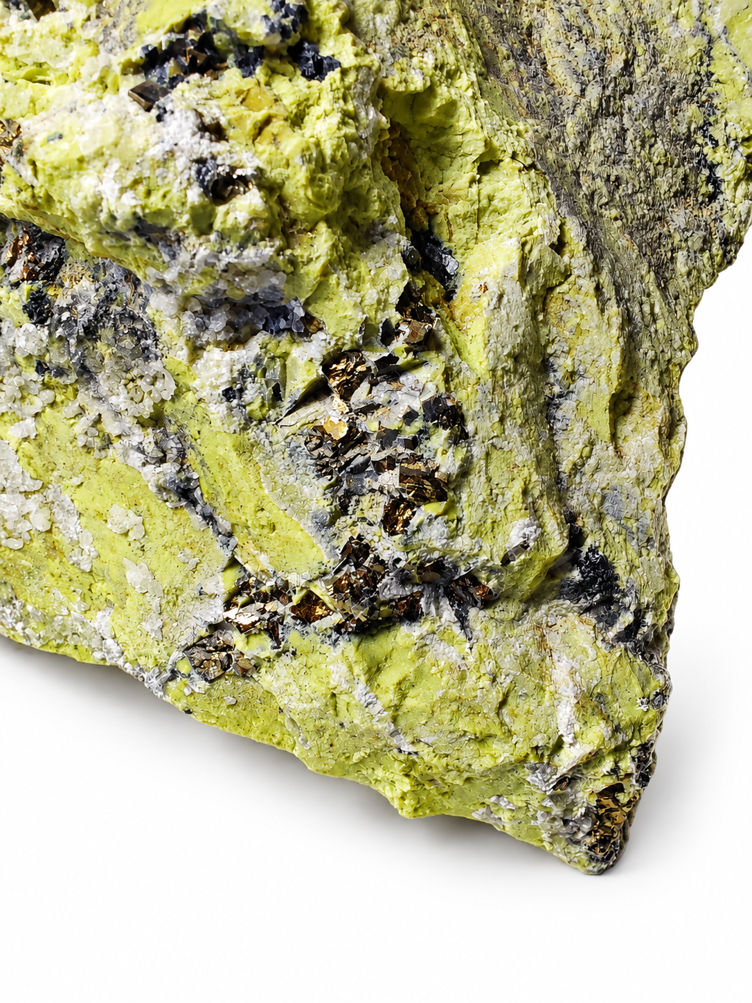 Serpentin s pyritem – surový minerál z Peru, 2,5 kg