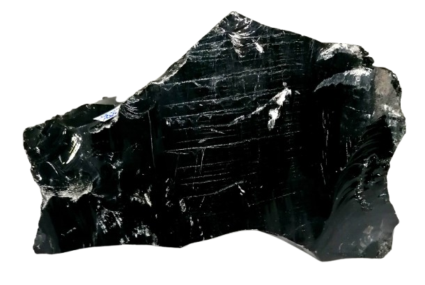 Černý přírodní obsidián 1,2 kg – silný ochranný kámen pro očistu a uzemnění
