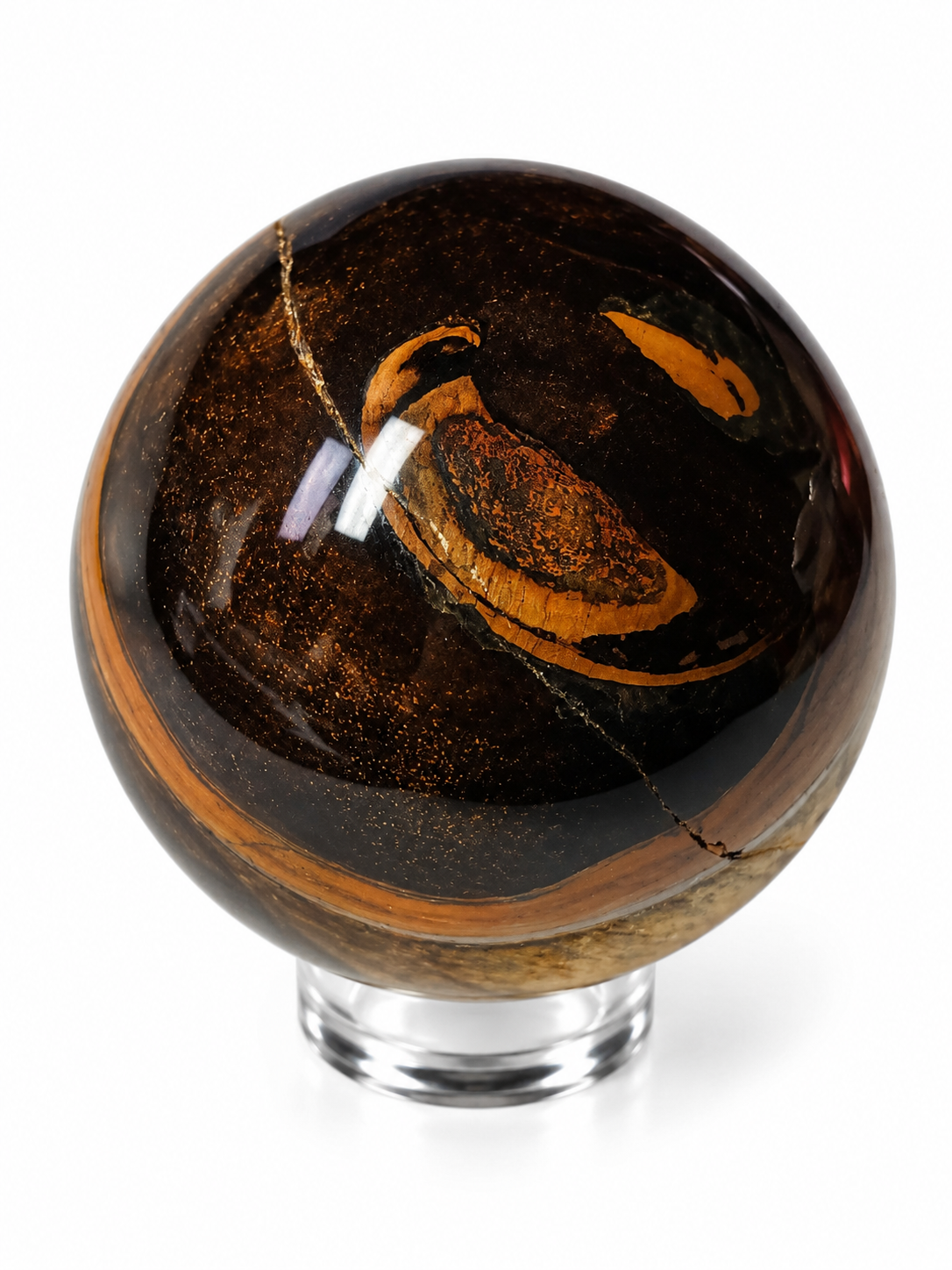 Tygří oko koule 6,3 cm, 360 g