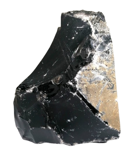 Obsidián kouřový – přírodní blok 1,3 kg | Kámen ochrany a uzemnění