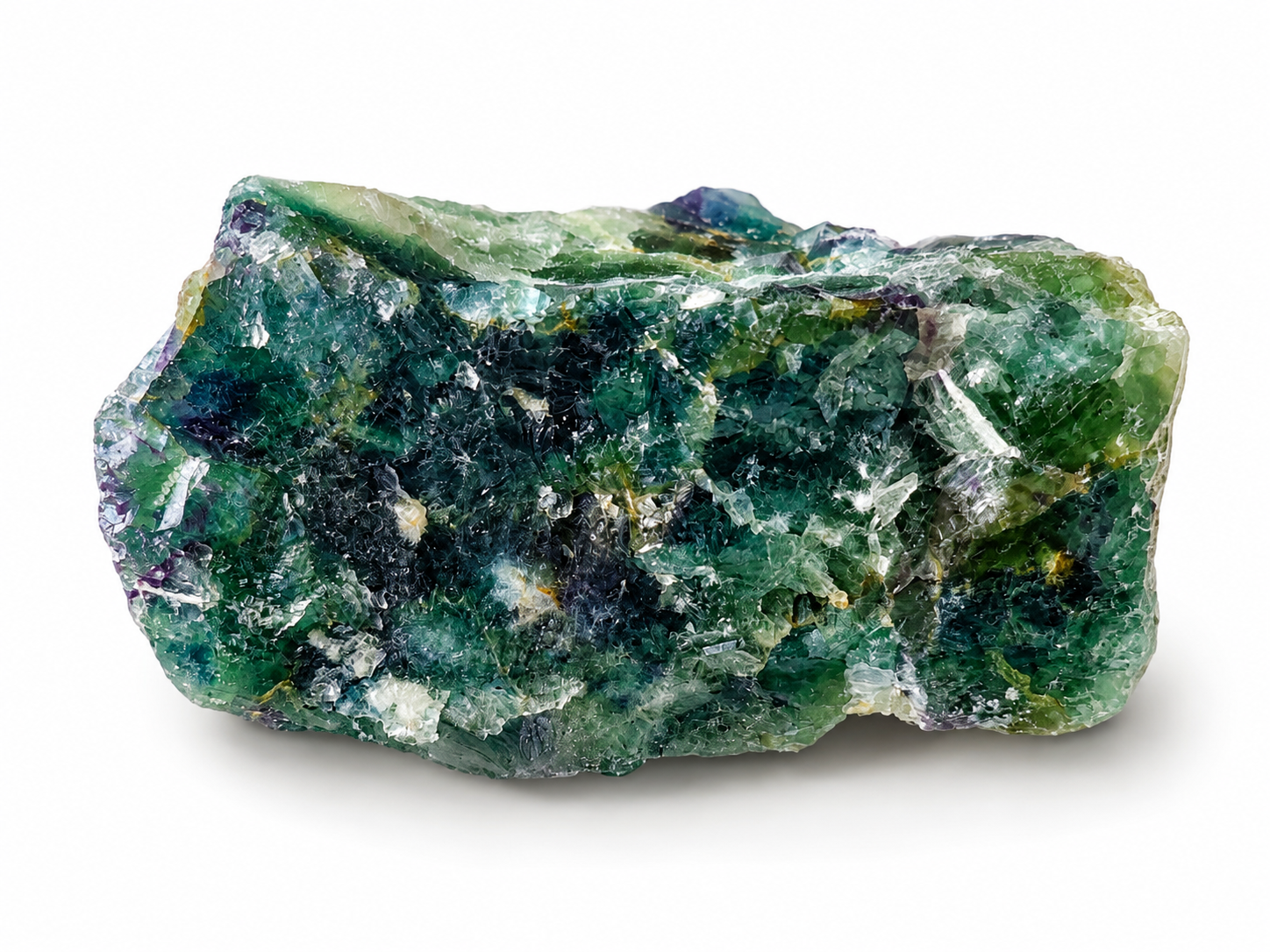 Fluorit natur AA – surový přírodní fluorit 1,1 kg | Zeleno-fialový minerál pro harmonii a intuici