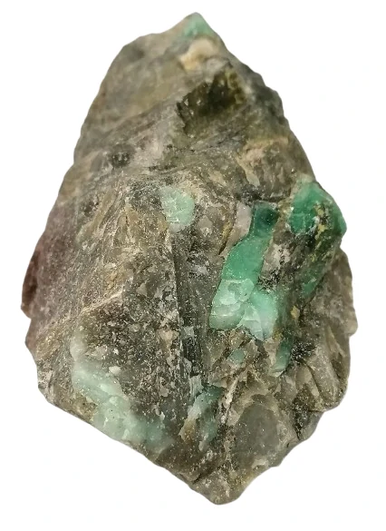 Exkluzivní smaragd surový 302 g – přírodní minerál s množstvím smaragdů