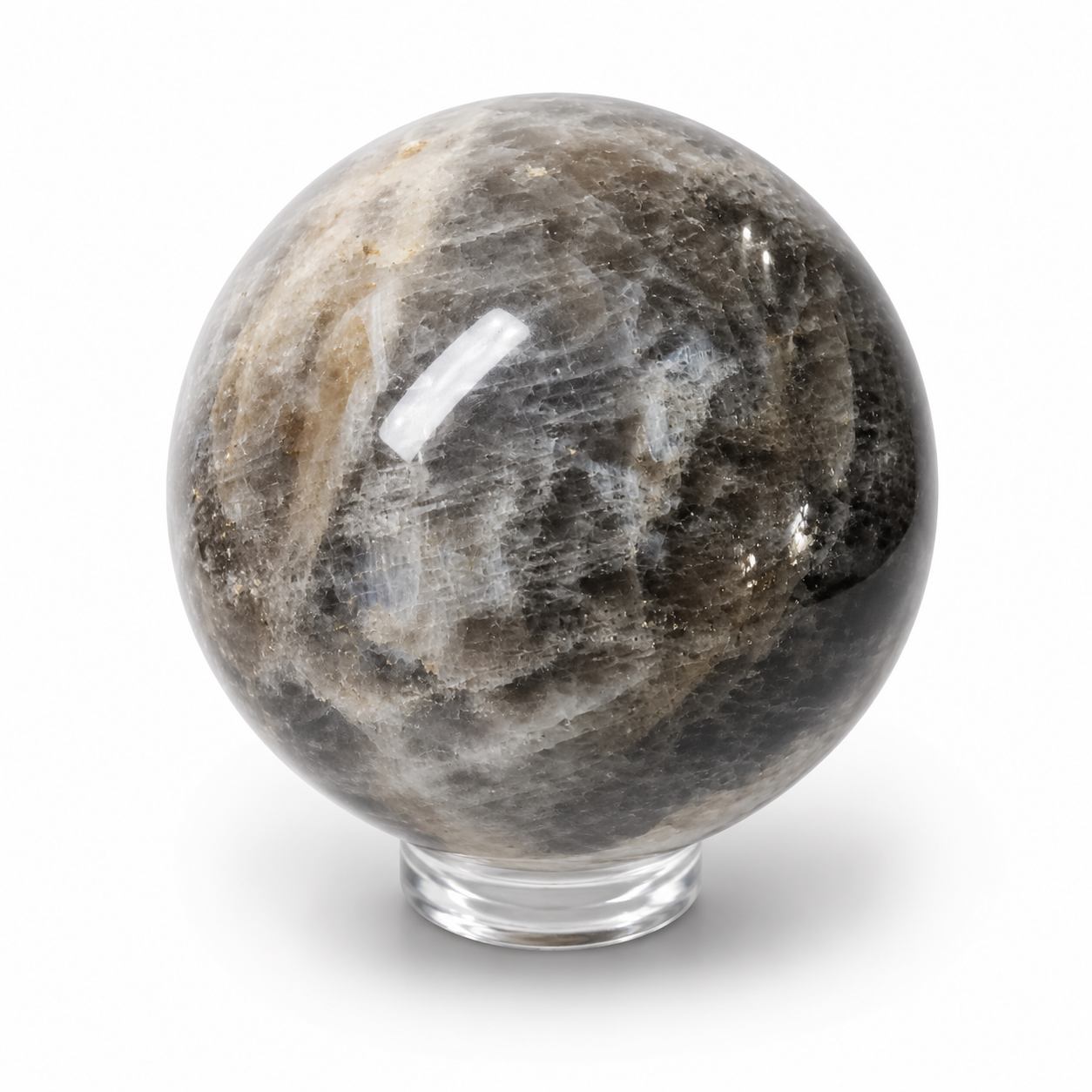 Měsíční kámen koule 365 g/6,4 cm/