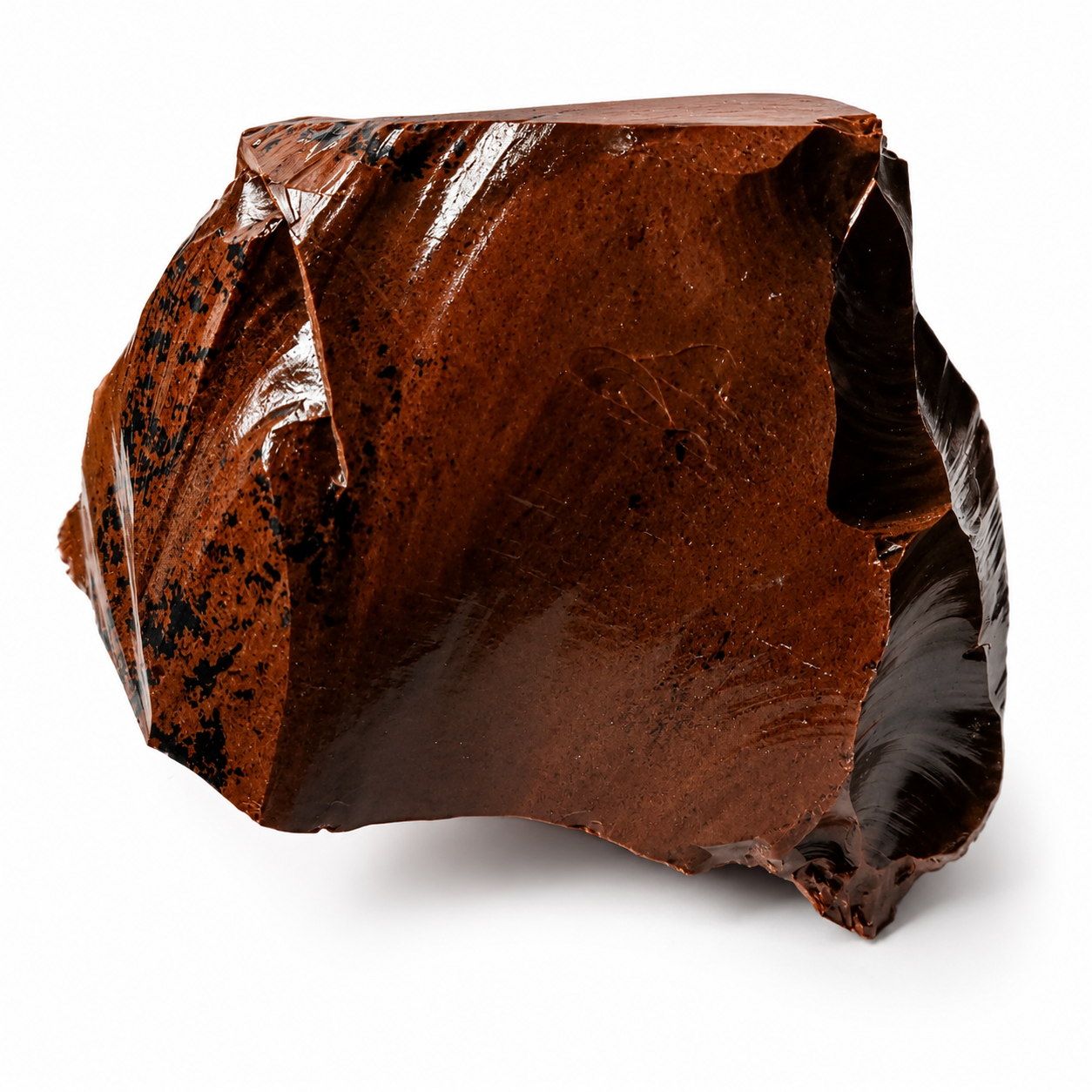Velký surový mahagonový obsidián (moka) – 1 kg minerál