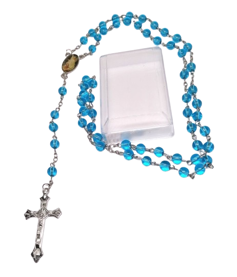 Sada 12 růženců z bižuterie – modlitební pomůcka v krabičce