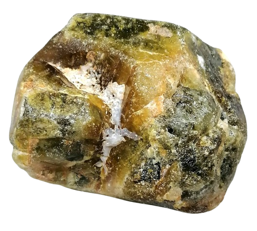 Zelený granát surový z Mali 297 g (6×5×5 cm) – tmavě zelený sběratelský krystal