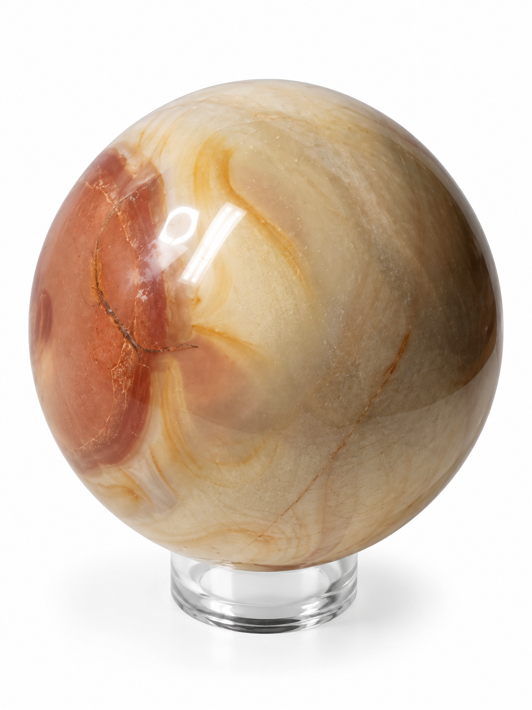 Jaspis polychrom – velká koule 430 g / 6,8 cm | Madagaskar