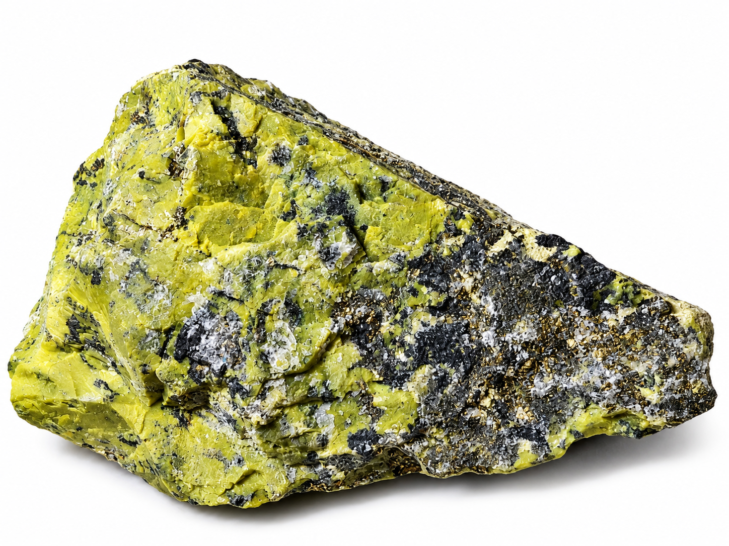 Serpentin s pyritem – surový minerál z Peru, 2,5 kg