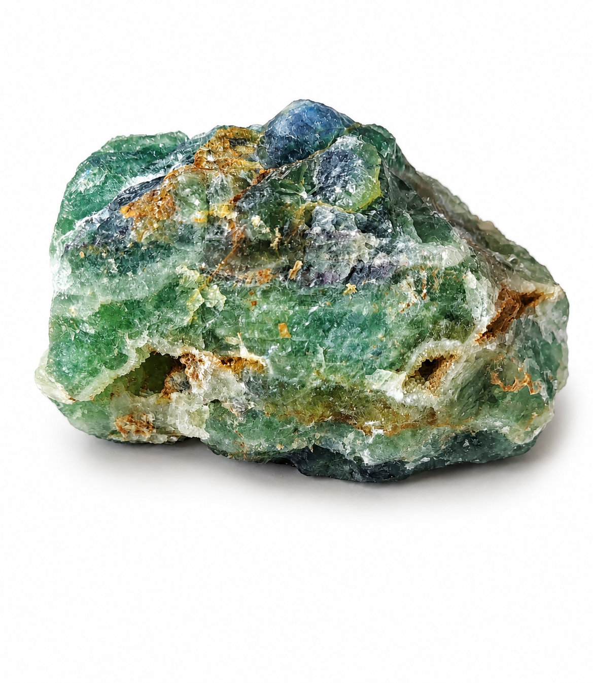 Fluorit natur AA – surový přírodní fluorit 1,1 kg | Zeleno-fialový minerál pro harmonii a intuici