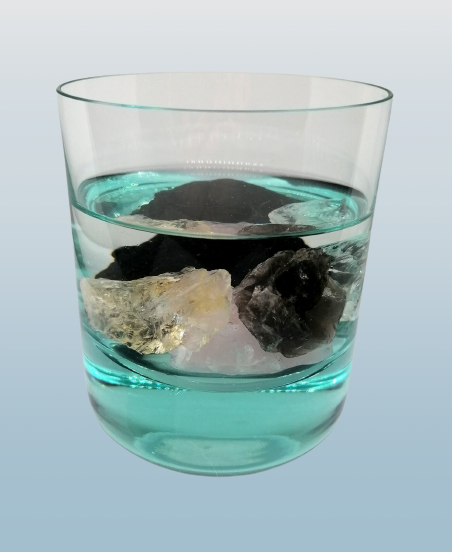 Krystalová harmonizační sada na přípravu krystalové vody – 400 g minerálů pro očistu a vitalitu