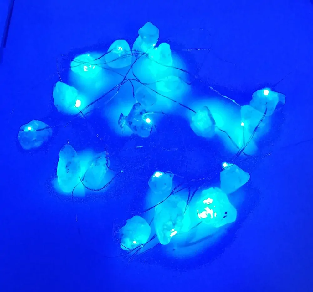 LED světelný řetěz s celestýnem na USB