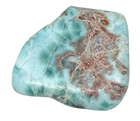 Larimar tromlovaný, váha 54 g, velký krásný