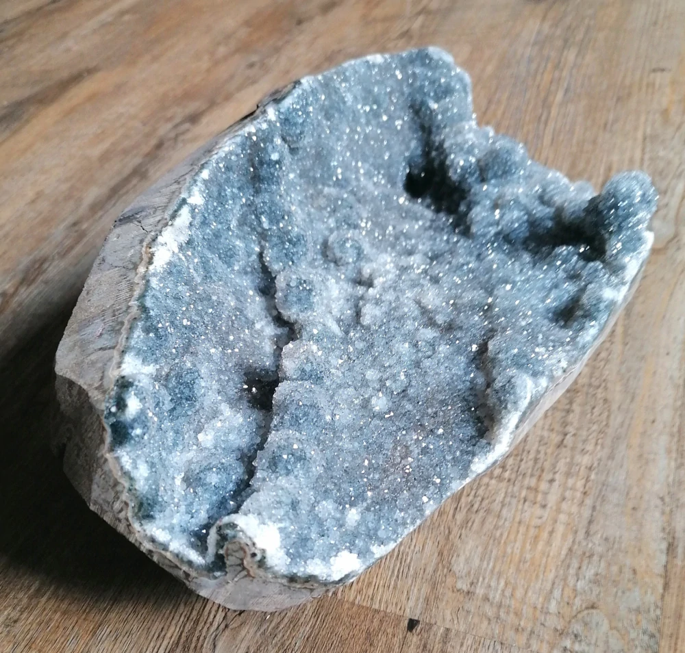 Ametystová geoda s povlakem kalcitu, exkluzivní kus 4,95 kg