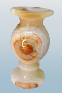 Aragonitová váza nebo svícen 9,5 cm