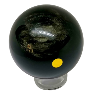 Zlatá obsidiánová koule – AA kvalita, 6 cm, 273 g