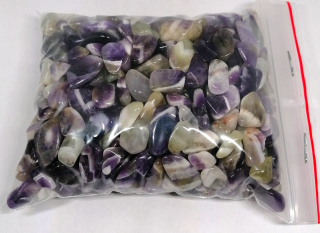 Ametyst duhový zebra chips 8-12 mm, balení 450 g