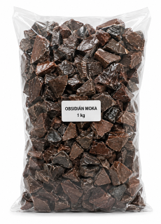 Obsidián moka chips 1 kg balení
