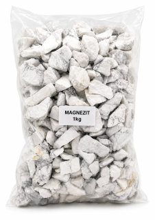 Magnezit štípaný chips S/M (1 kg) | přírodní minerál