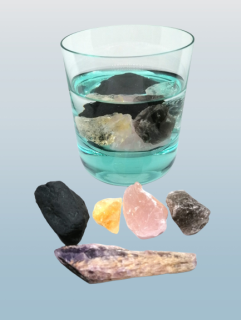 Krystalová harmonizační sada na přípravu krystalové vody – 400 g minerálů pro očistu a vitalitu