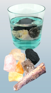 Krystalová harmonizační sada na přípravu krystalové vody – 180 g minerálů pro očistu a vitalitu