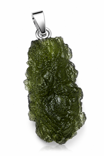 Vltavín přívěsek z Dolních Chrášťan 2,68 g /2 x 1,1cm/