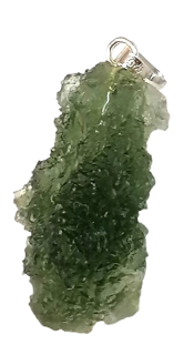 Vltavín přívěsek z Dolních Chrášťan 3,04 g /2,5 x 1,3cm/