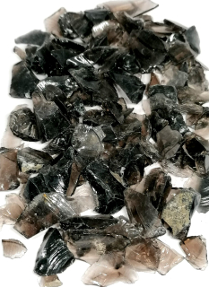 Obsidián kouřový chips surový 1 kg - Super cena